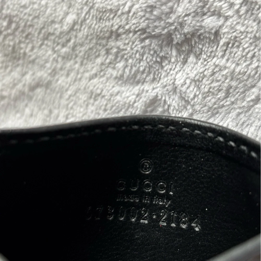 Gucci Card Case with Interlocking G in black GG Supreme canvas
